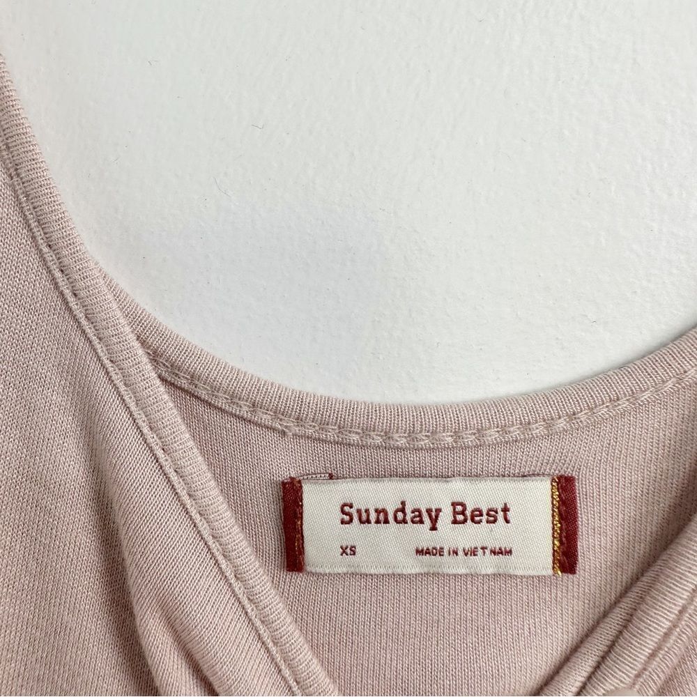 Aritzia Sunday Best Carly Tank Mini Dress in Pink Sz XS - Picture 6 of 9